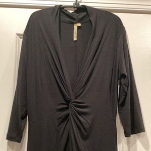 Comfy USA Twist Front Pullover Dress